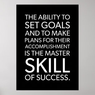 The Master Skill Of Success - Hustle Motivational Poster