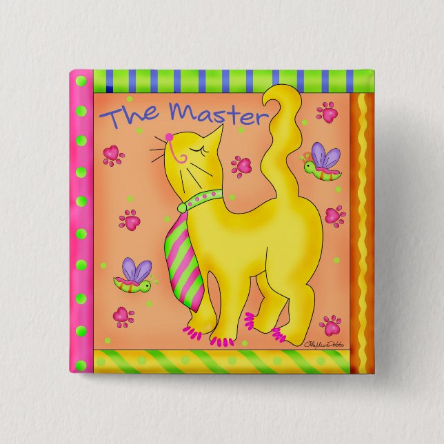 The Master Square Button Badge (Front)