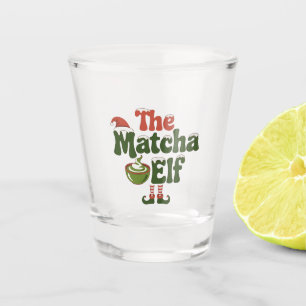 The Matcha Elf Magical Christmas Drink Shot Glass
