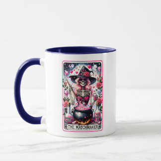 The Matchmaker Skeleton Funny Tarot Card Mug