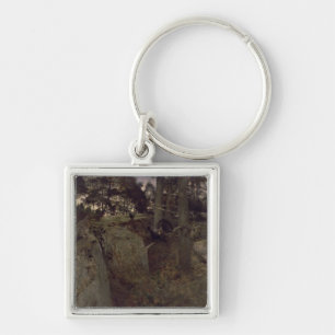 The Mating of the Capercaillies, 1888 Key Ring