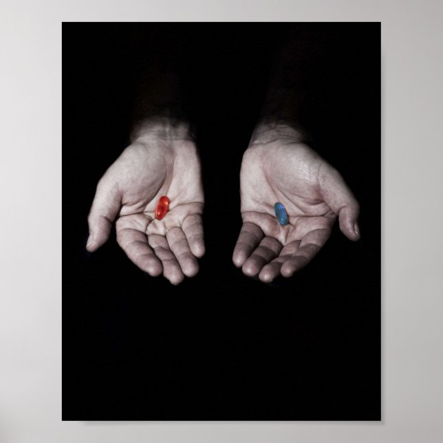 THE MATRIX RED PILL OR BLUE PILL POSTER (Front)