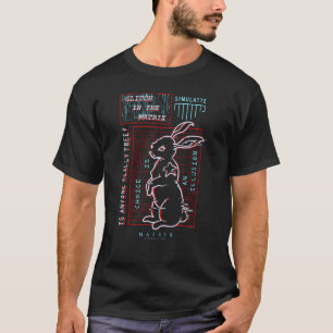 The Matrix White Rabbit Glitch T-Shirt