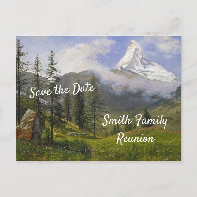 The Matterhorn Family Reunion Invitation Postcard (Front)