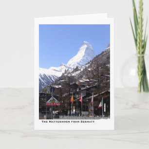 The Matterhorn from Zermatt Card