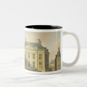 The Mauritshuis from the Langevijverburg Two-Tone Coffee Mug