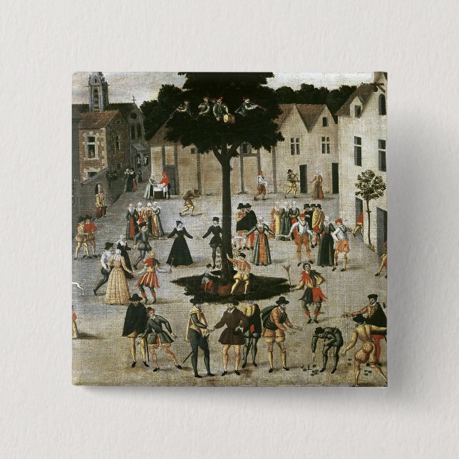 The May Tree 15 Cm Square Badge (Front)