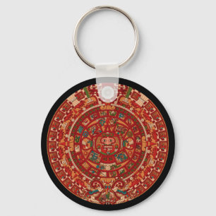 The Mayan / (Aztec) calendar wheel Key Ring