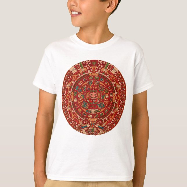 The Mayan (Aztec) Calendar Wheel T-Shirt (Front)