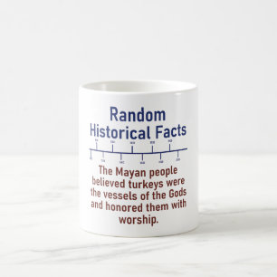 The Mayan People Believed Turkeys - History Fact Coffee Mug