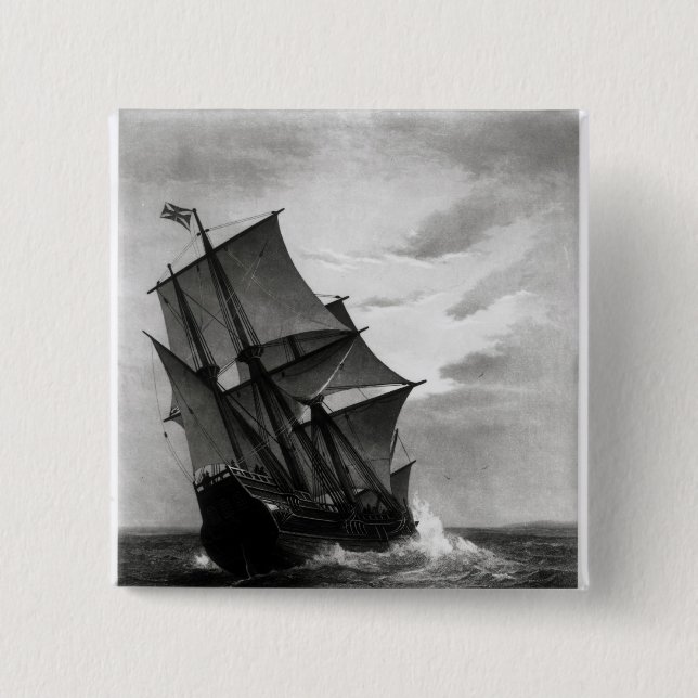 The Mayflower 15 Cm Square Badge (Front)