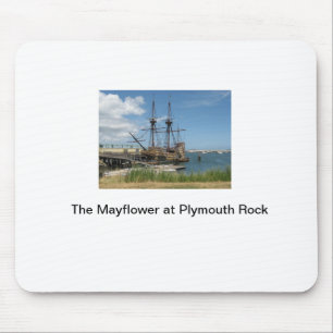 The Mayflower at Plymouth Rock Mouse Mat