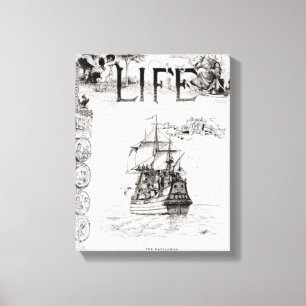 The Mayflower, front cover from 'Life' Canvas Print