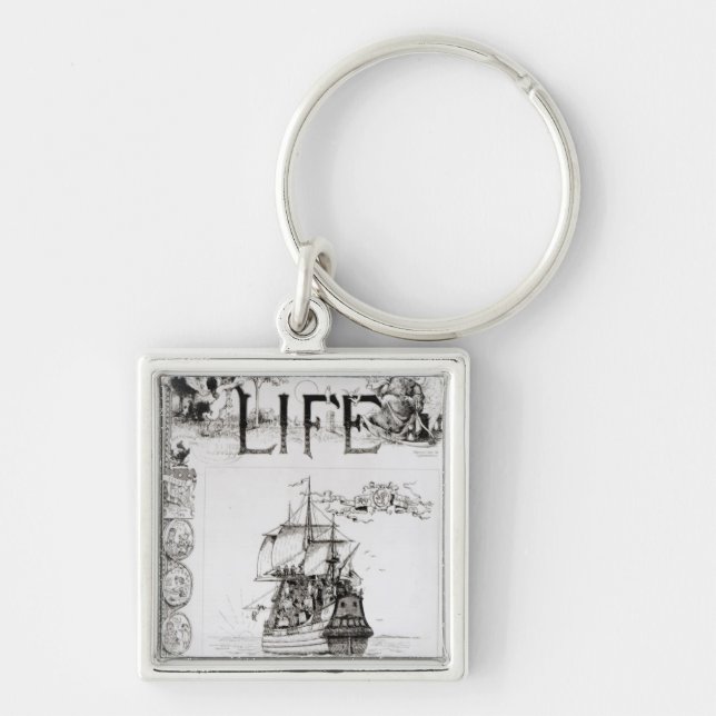 The Mayflower, front cover from 'Life' Key Ring (Front)