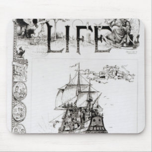 The Mayflower, front cover from 'Life' Mouse Mat