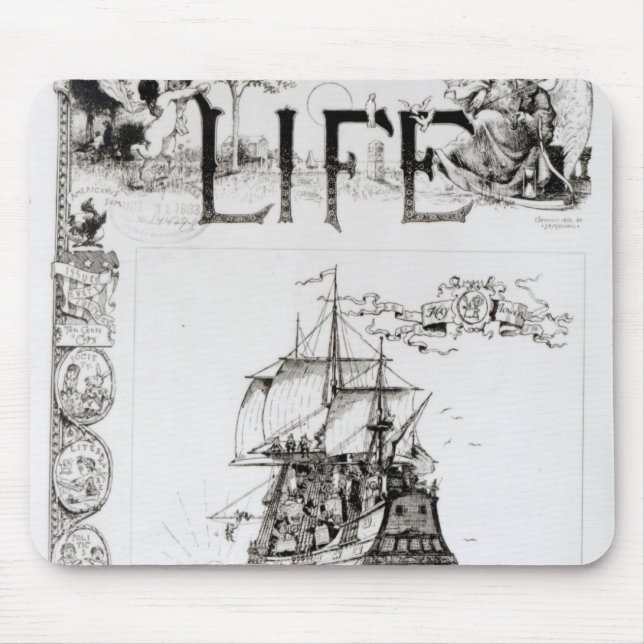 The Mayflower, front cover from 'Life' Mouse Mat (Front)