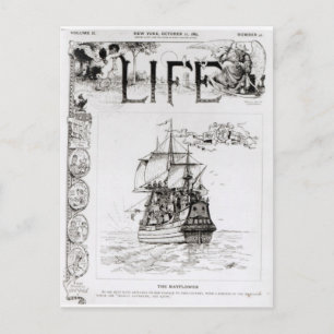 The Mayflower, front cover from 'Life' Postcard
