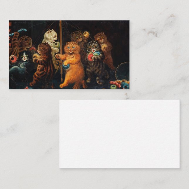 The Maypole by Louis Wain Business Card (Front/Back)