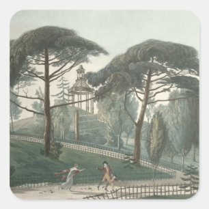 The Maze or Belvedere of the Jardin des Square Sticker