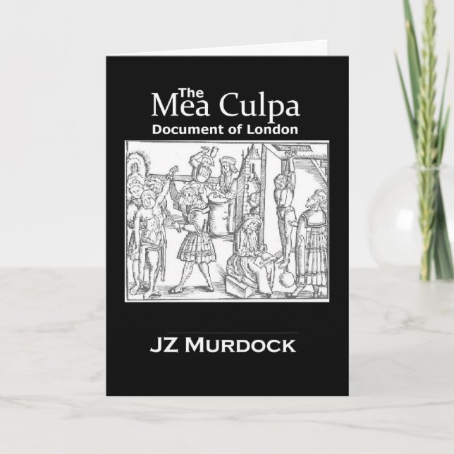 The Mea Culpa Document of London Card (Front)