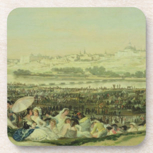 The Meadow at San Isidro, 1788 (oil on canvas) Coaster