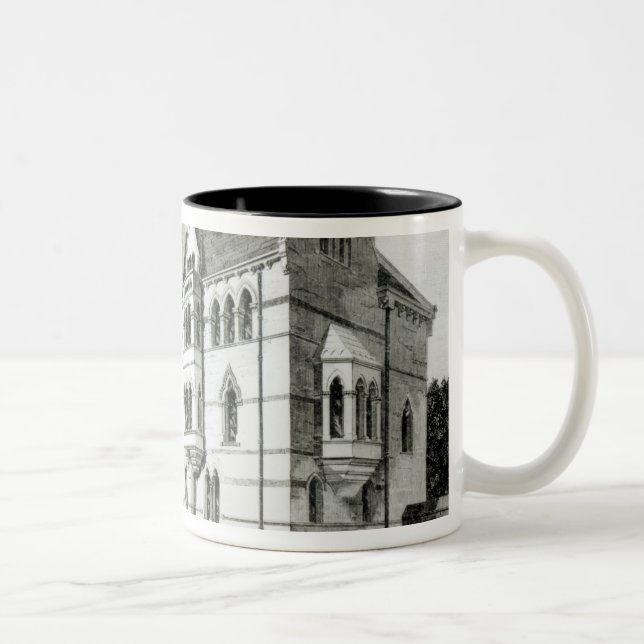 The Meadow Buildings, Christ Church, Oxford Two-Tone Coffee Mug (Right)