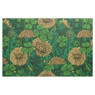 The meadow in green and yellow fabric