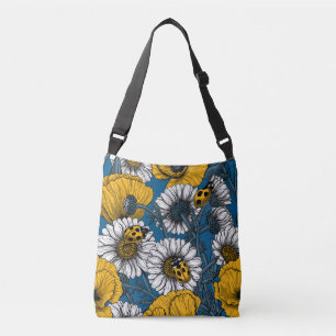 The meadow in yellow and blue crossbody bag