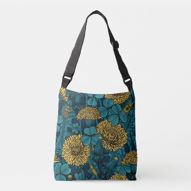 The meadow in yellow and blue crossbody bag (Front)