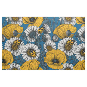 The meadow in yellow and blue fabric