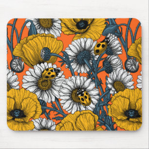 The meadow in yellow and blue mouse mat