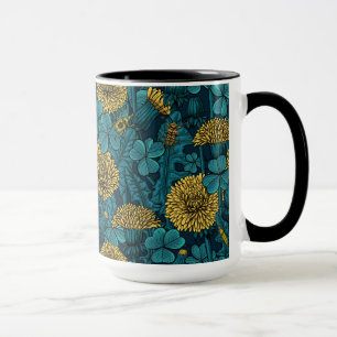 The meadow in yellow and blue mug