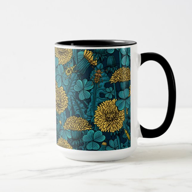 The meadow in yellow and blue mug (Right)