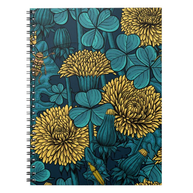 The meadow in yellow and blue notebook (Front)