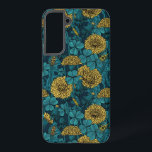 The meadow in yellow and blue samsung galaxy case<br><div class="desc">Hand-drawn seamless pattern with dandelions and clovers</div>