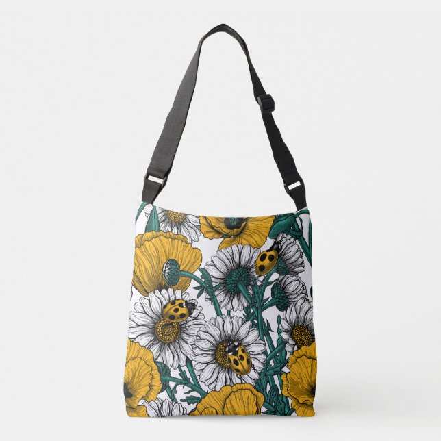 The meadow in yellow crossbody bag (Front)