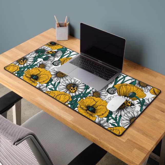 The meadow in yellow desk mat (Office 2)