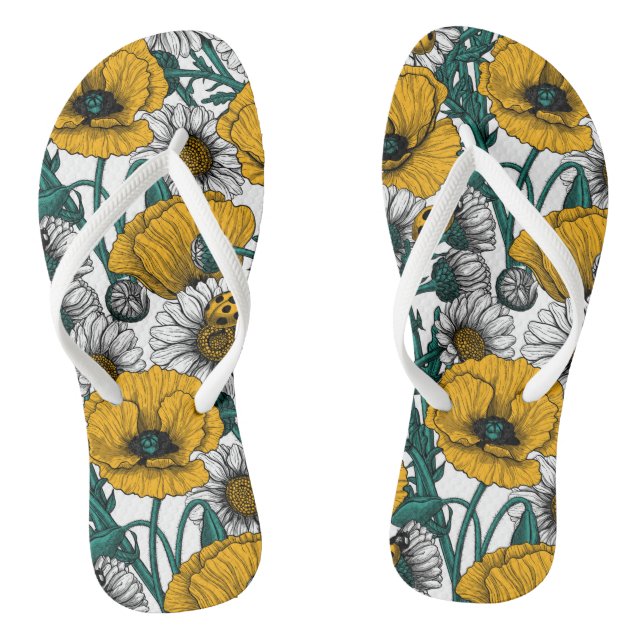 The meadow in yellow flip flops (Footbed)