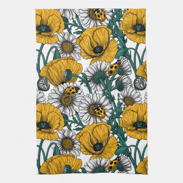 The meadow in yellow tea towel (Vertical)