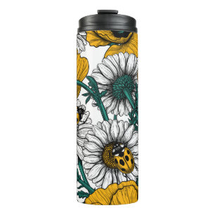 The meadow in yellow thermal tumbler
