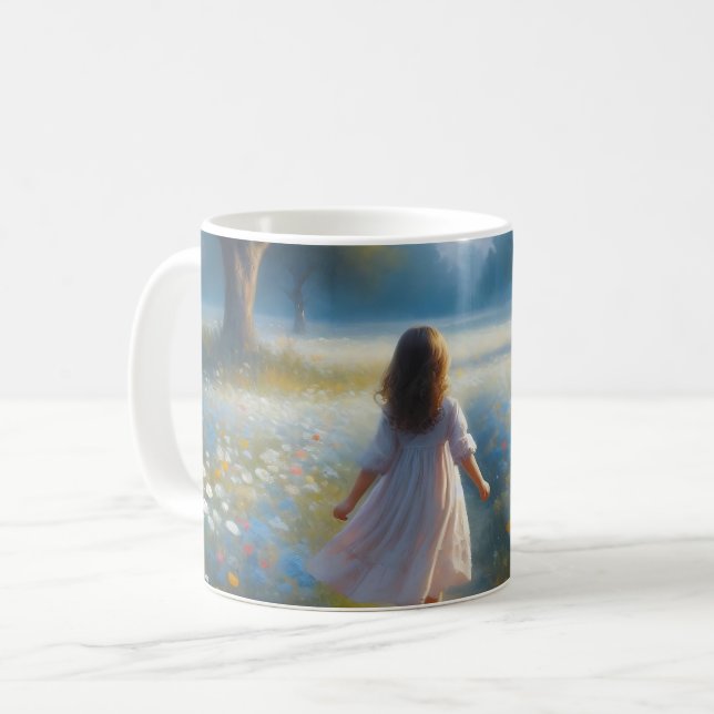 The Meadow's Secret - Whispers of Spring Coffee Mug (Front Left)