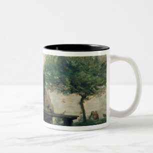 The Meal at Honfleur, 1875 Two-Tone Coffee Mug
