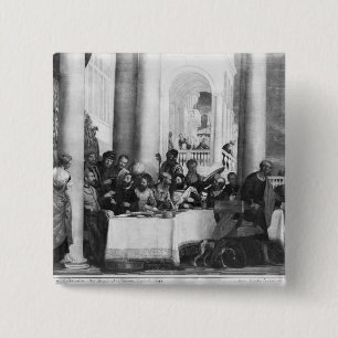 The Meal at the House of Simon the Pharisee 15 Cm Square Badge