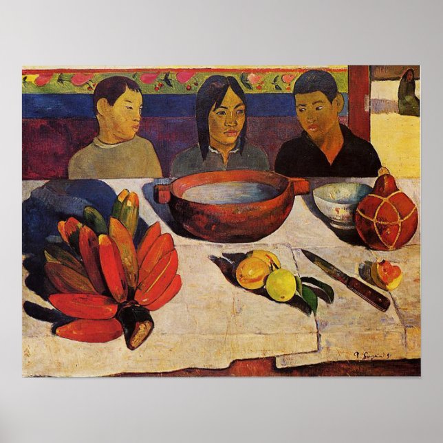 'The Meal' - Paul Gauguin Print (Front)