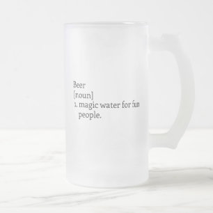 "The Meaning of Beer." Monogram Beer Mug