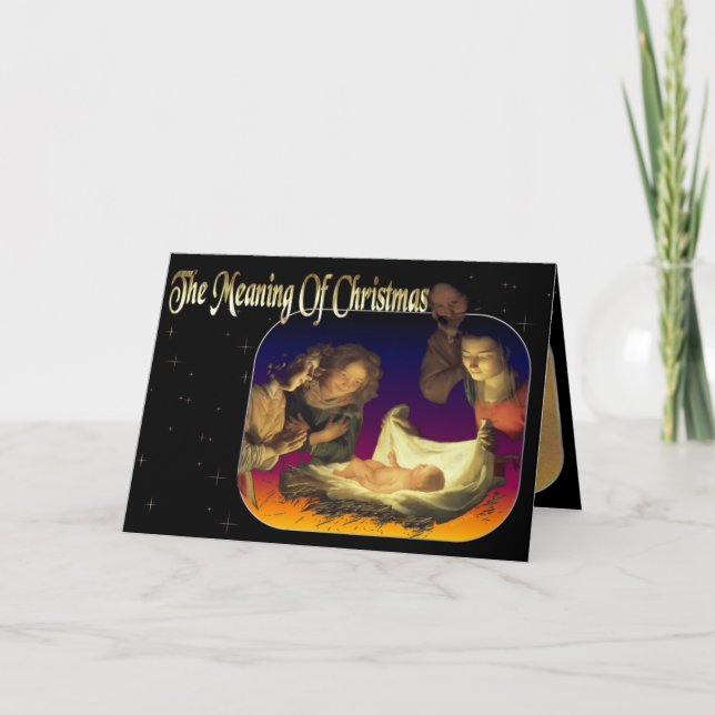 "The Meaning of Christmas" Deluxe Holiday Card (Front)