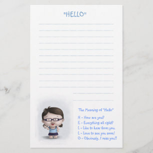 The Meaning of "Hello" Stationery