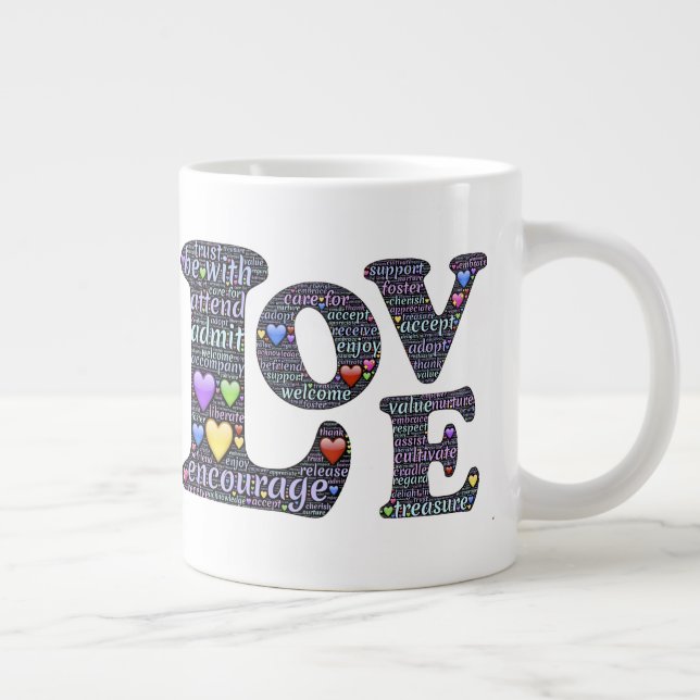 The Meaning of Love Large Coffee Mug (Right)