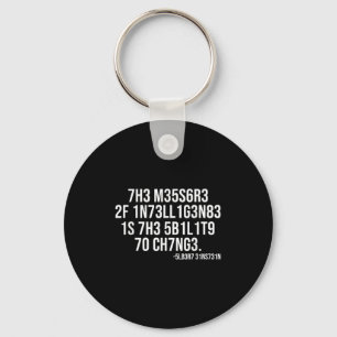 The Measure Of Intelligence Coded Motivational Sci Key Ring