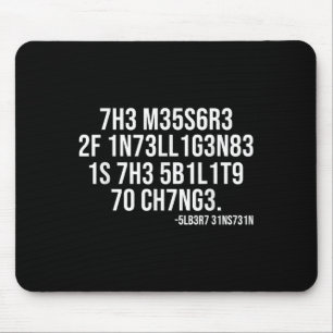 The Measure Of Intelligence Coded Motivational Sci Mouse Mat